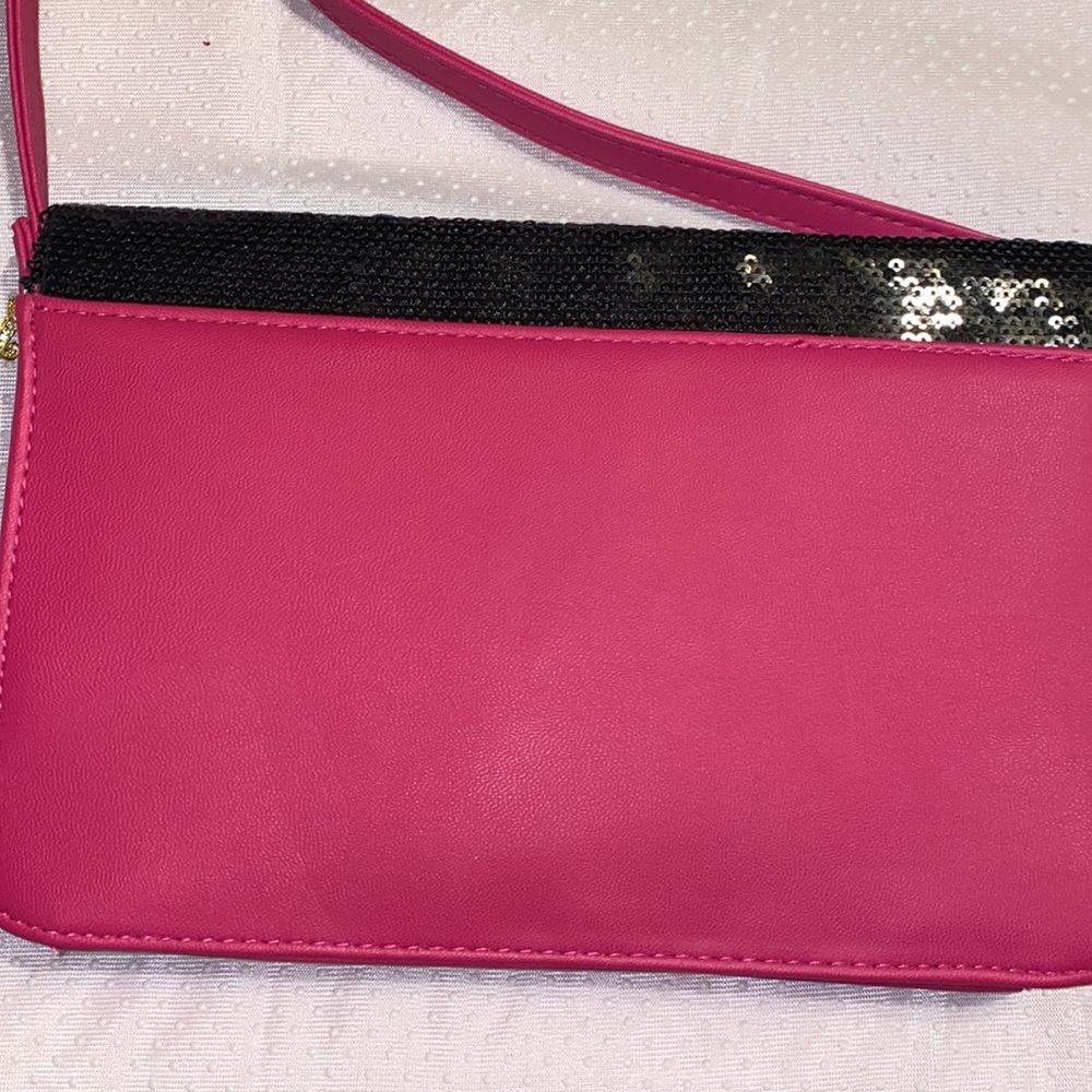 Juicy Couture crossbody bag color Hot pink/black - Picture 7 of 10